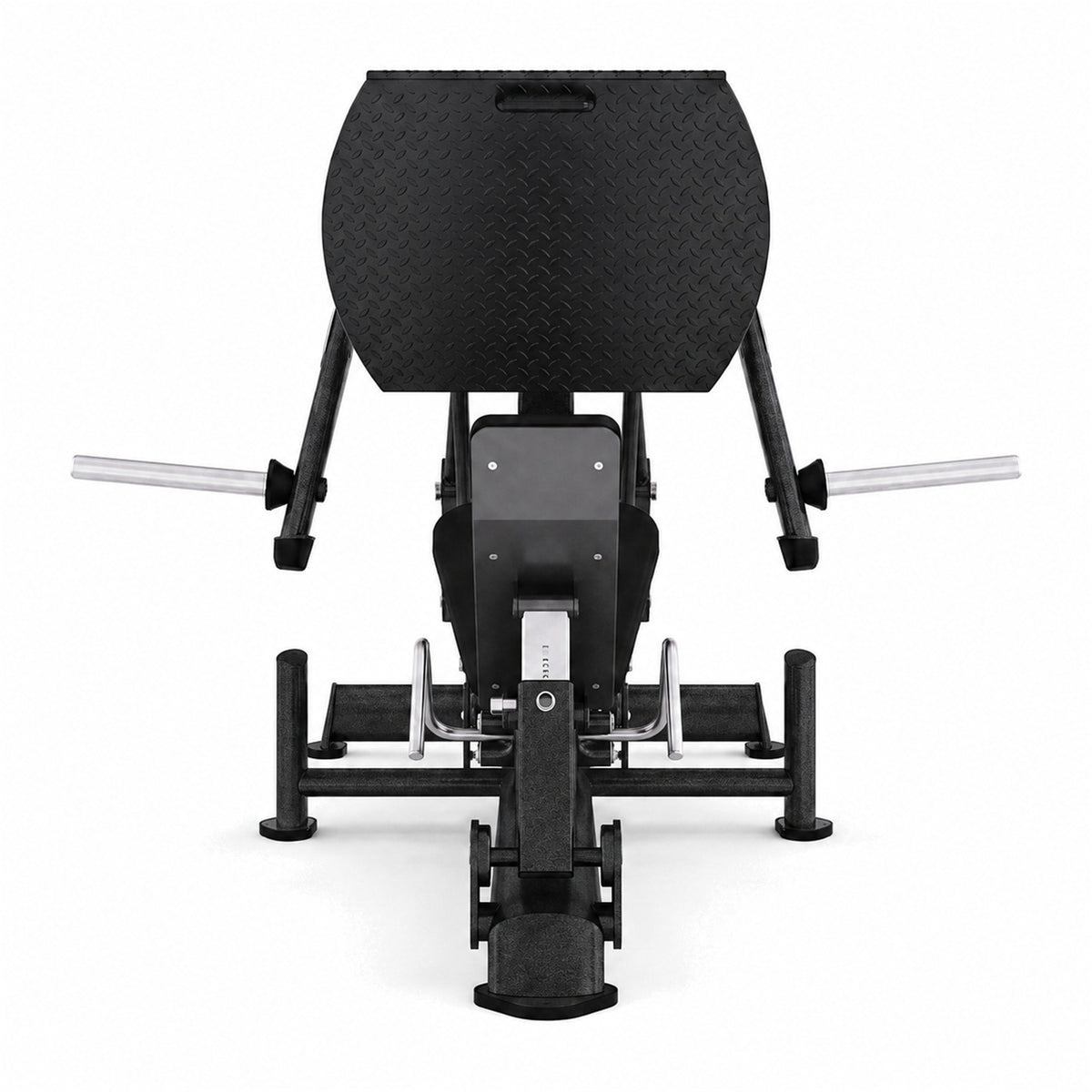 DHZ TITAN Extreme T915 Leg Press Bridge – Beinpresse für Quadrizeps- und Beintraining – leg press bridge beinpresse obsidian black frontansicht