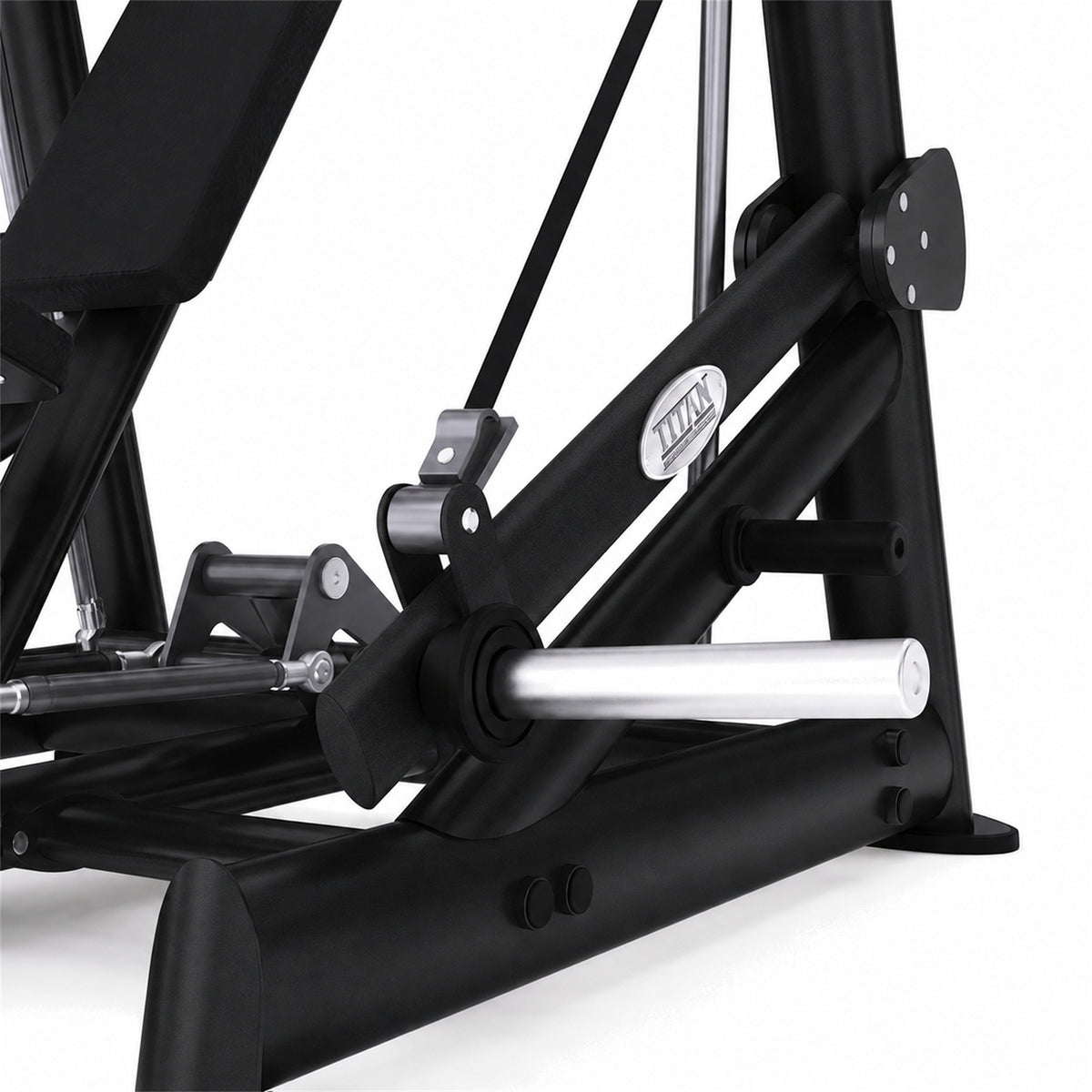 DHZ TITAN Extreme T920 Pull Over – Pullover-Maschine für Latissimus- und Oberkörpertraining – pull over latissimusmaschine obsidian black hebel mechanik detail