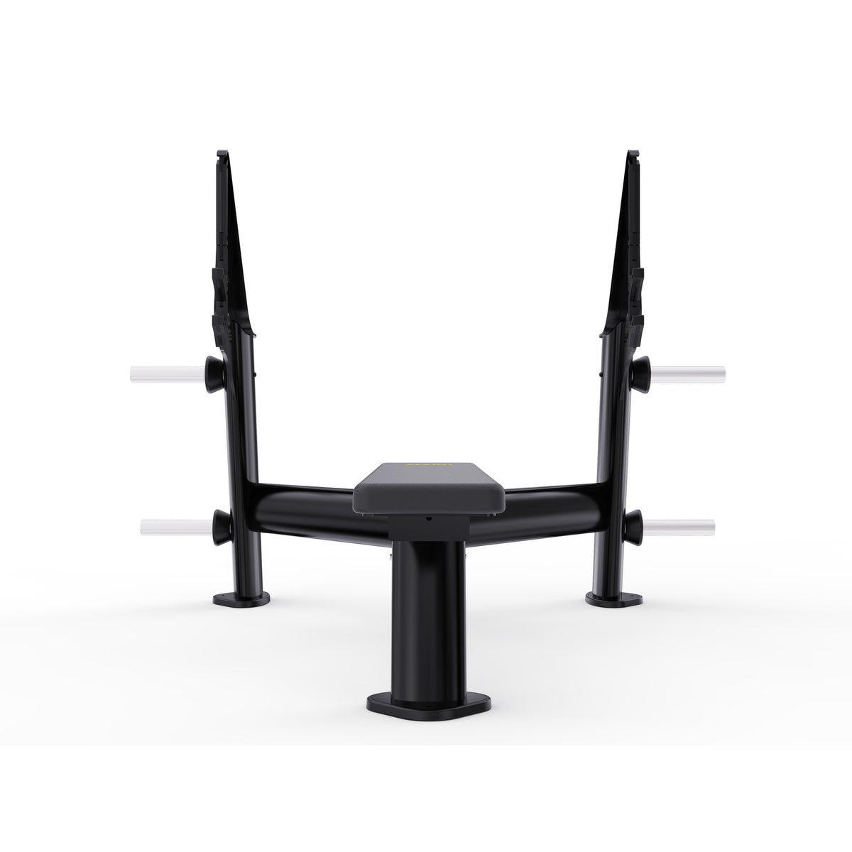 DHZ TITAN Extreme T933P Olympic Flat Bench – Olympische Flachbank – olympic flat bench langhantelbank obsidian black frontansicht