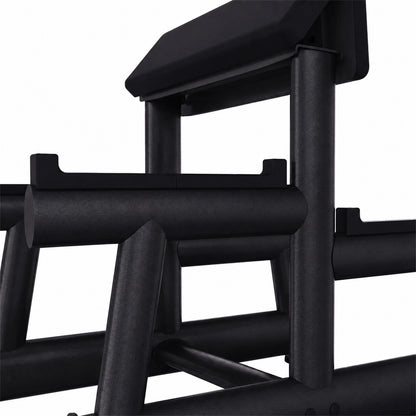 DHZ TITAN Extreme T934 Dual Preacher Curl Bench – Professionelle Scottbank – dual preacher curl bench scottbank obsidian black ablage rahmen detail