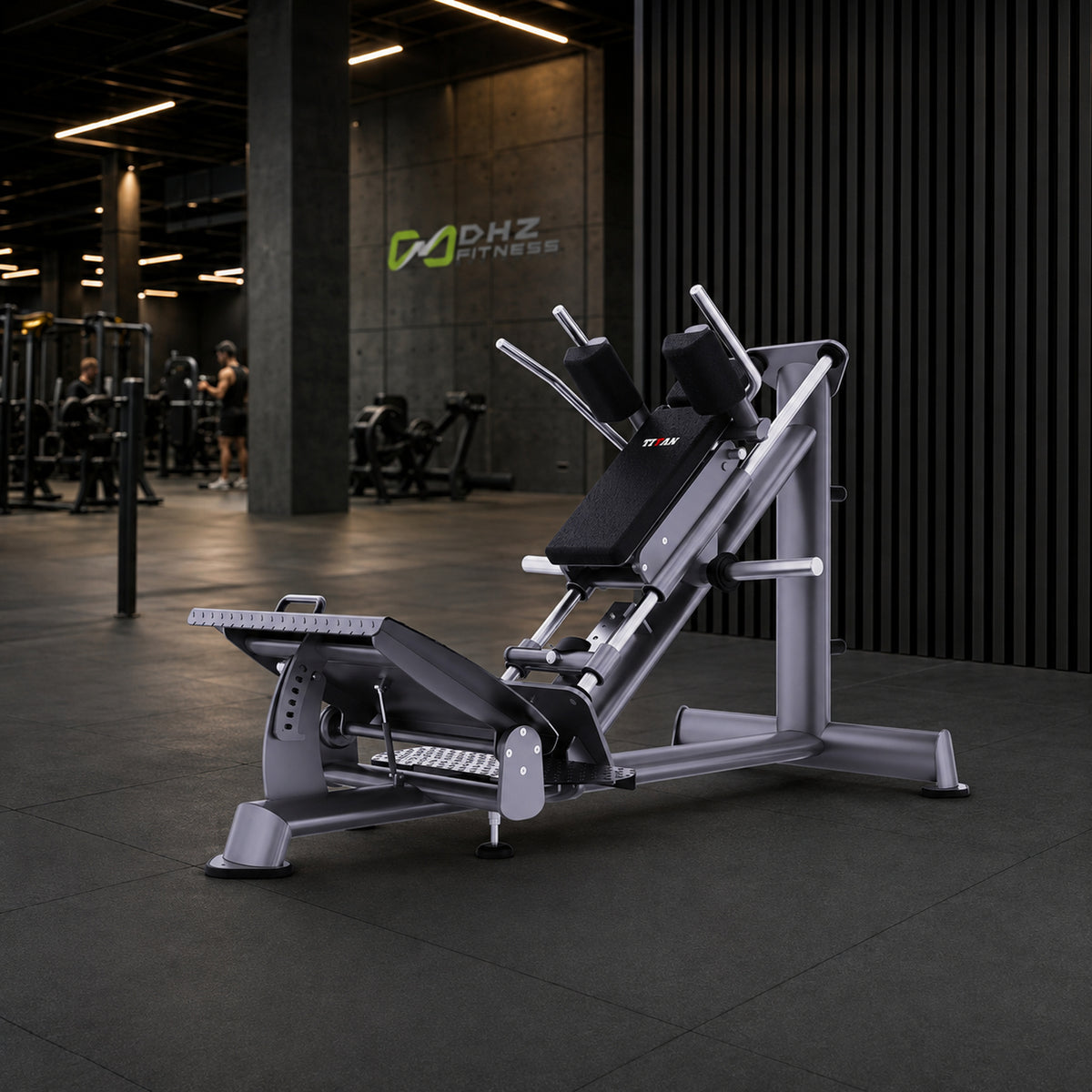 DHZ TITAN Extreme T939 Super Hack Slide – Professionelle Hack Squat Maschine für effektives Beintraining – super hack slide performance ambiente urban
