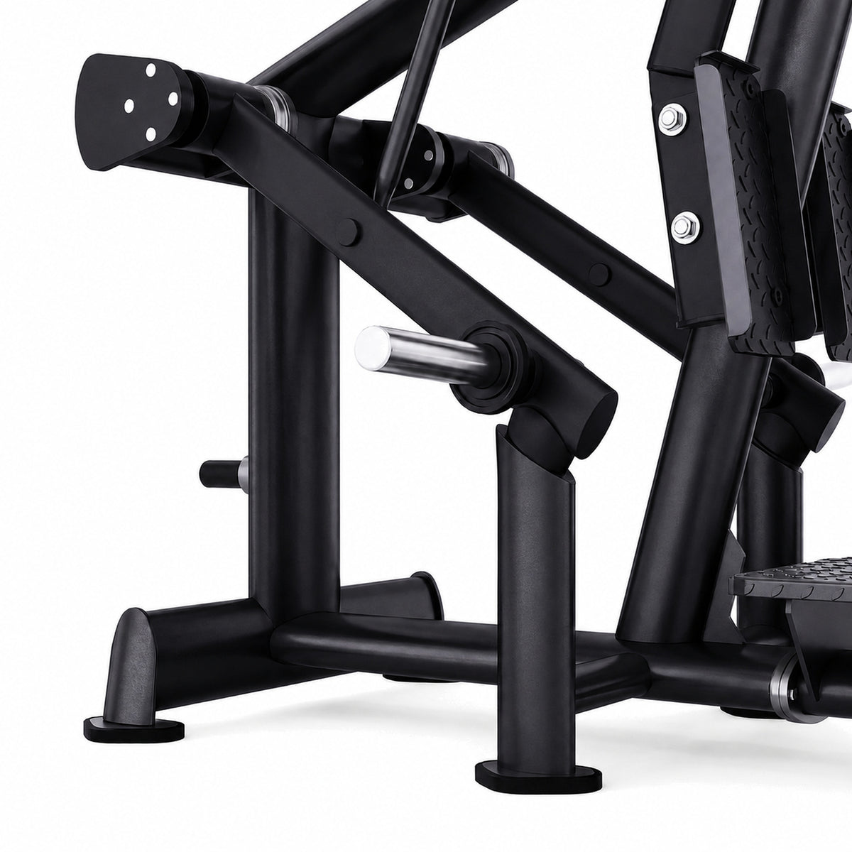 DHZ TITAN Extreme T948 Super Horizontal Alternate Leg Press – super horizontal alternate leg press obsidian black hebel gewichtshorn detail