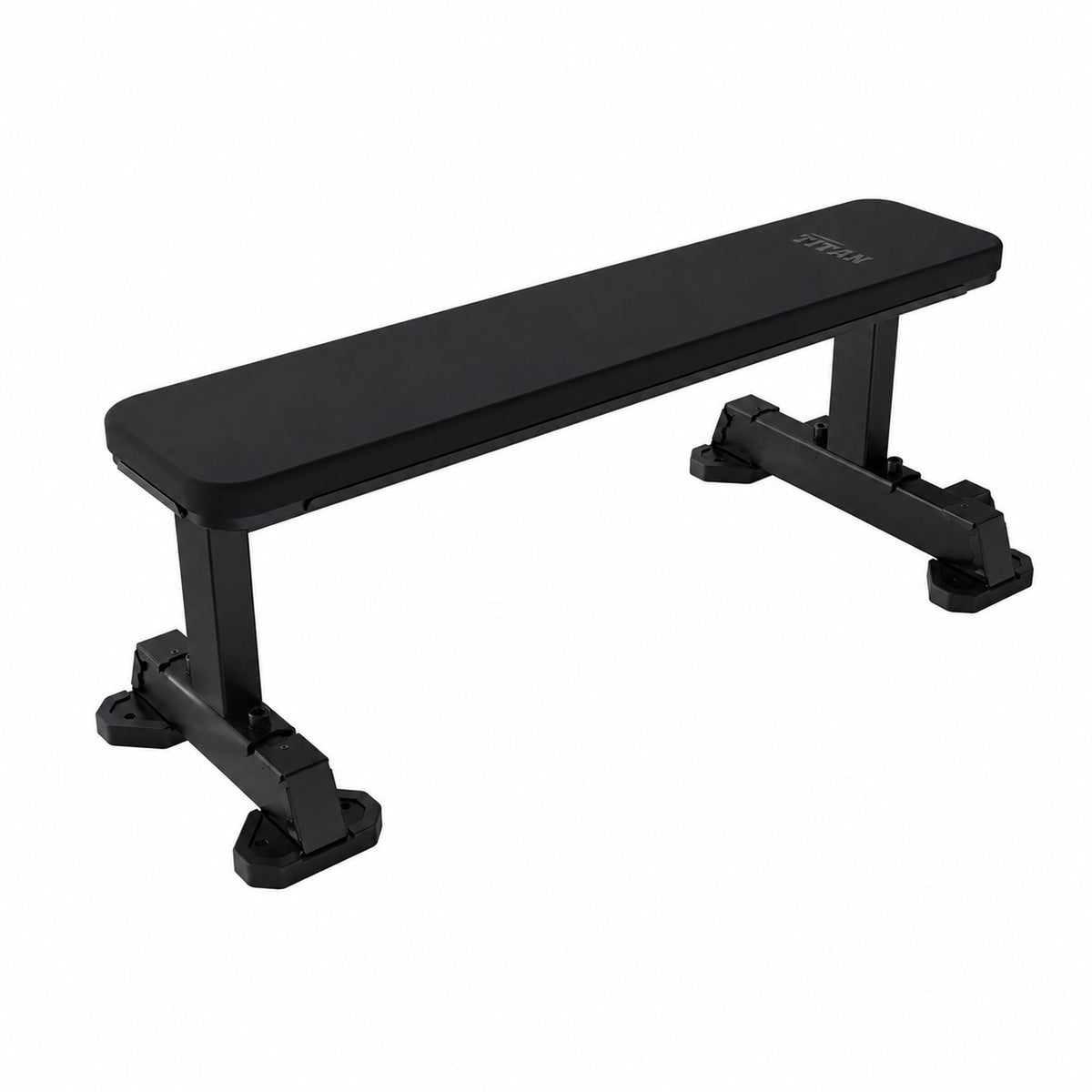 DHZ TITAN Mechanix Y980ZA Flat Bench - Flachbank für Freihanteltraining – flat bench obsidian black ansicht rechts