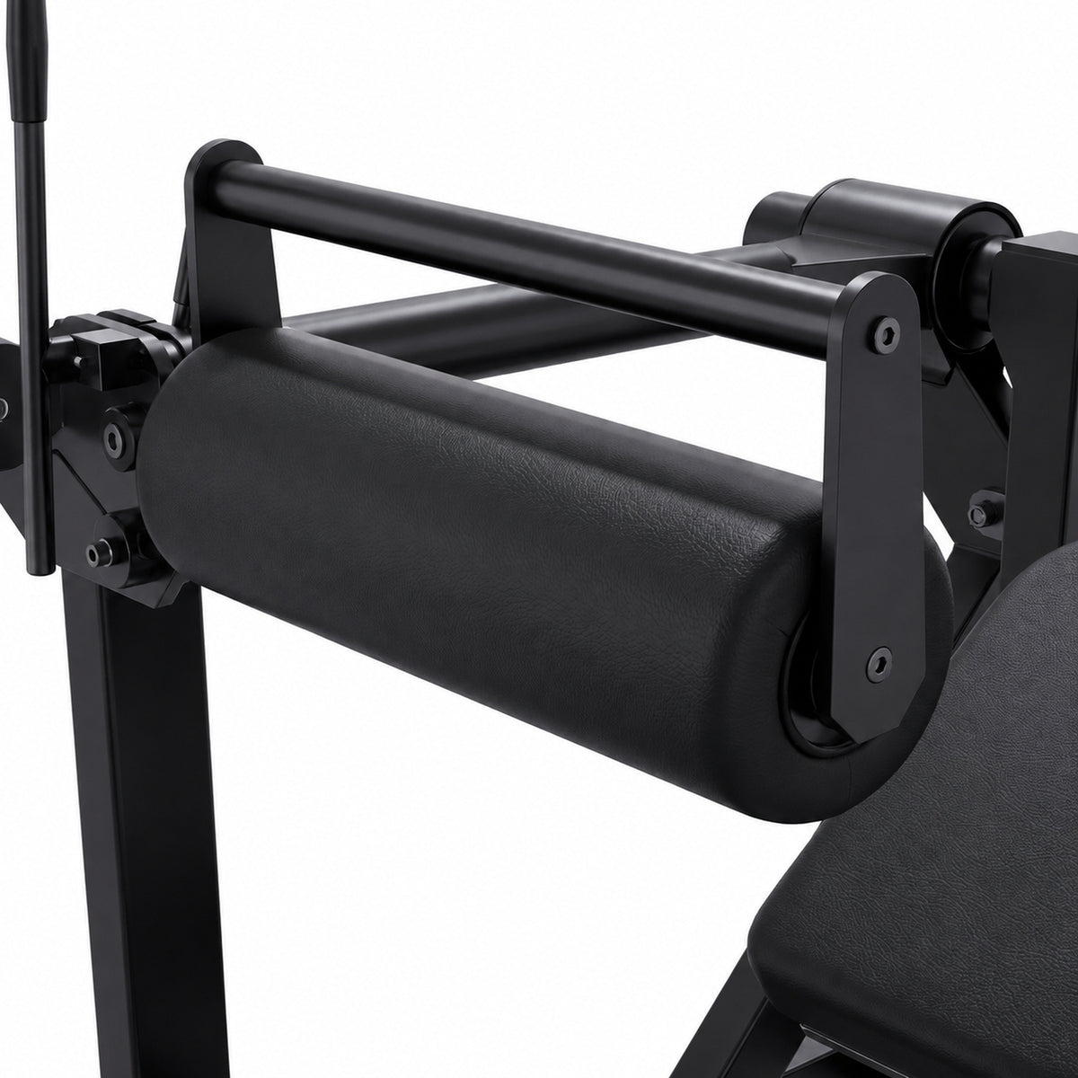 DHZ TITAN Mechanix Y984ZA Hip Thrust - Plate Loaded Gerät für Gesäßtraining – hip thrust obsidian black polsterrolle detail