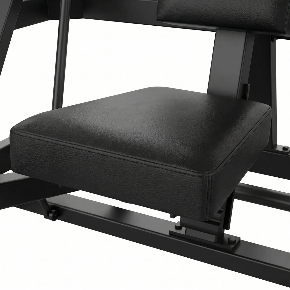 DHZ Y900 Y915L Schrägbank-Brustpresse (Incline Chest Press) mit Einstiegshilfe – Detail des Sitzpolsters