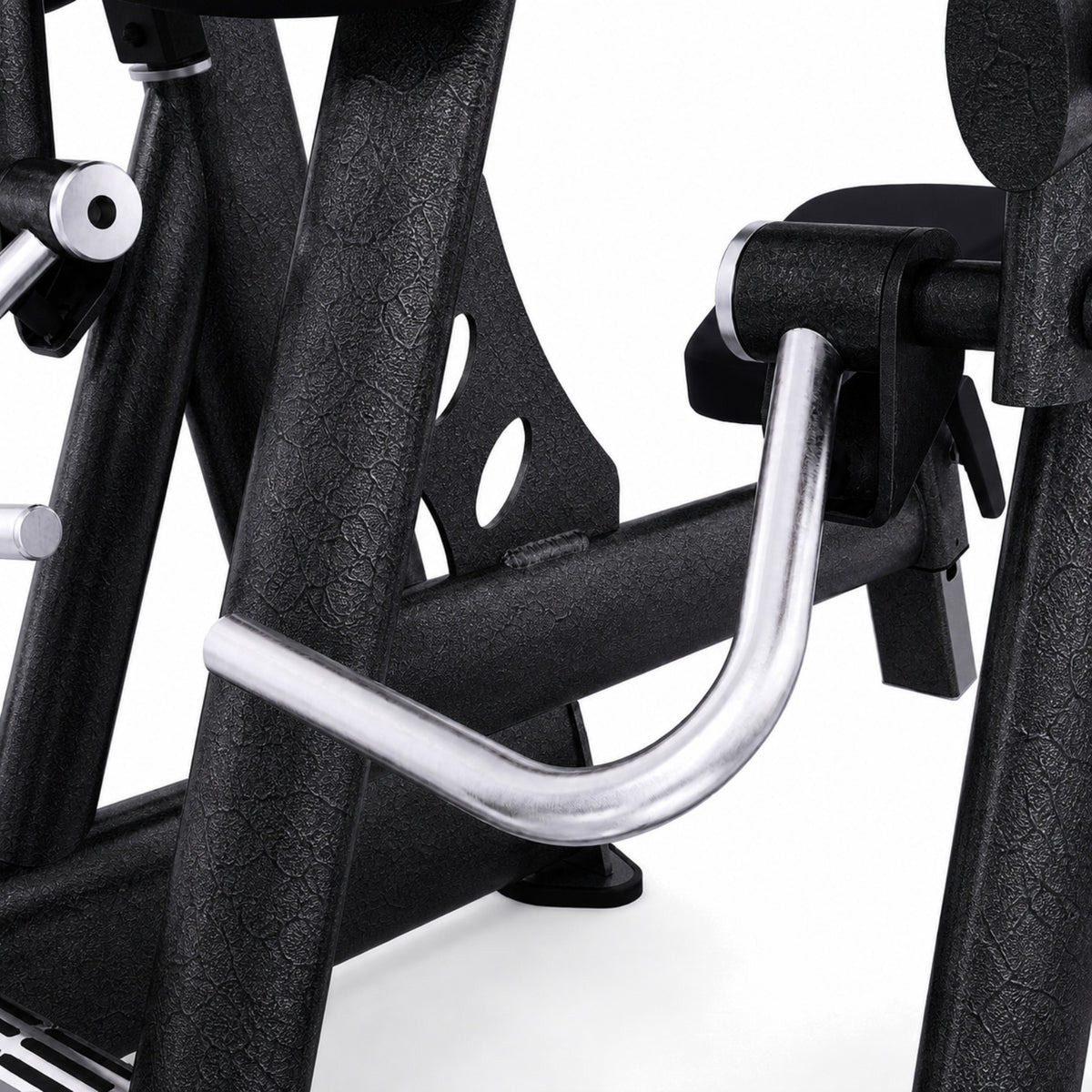 DHZ TITAN Extreme T908 Alternate Curling – Bizepsmaschine für isoliertes Armtraining – alternate curling obsidian black griff detail