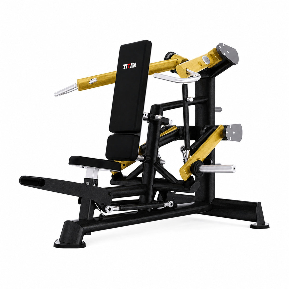 DHZ TITAN Extreme T909 Super Deltoid Press – Professionelle Schulterpresse für effektives Schultertraining – super deltoid press schwarz gold hauptansicht
