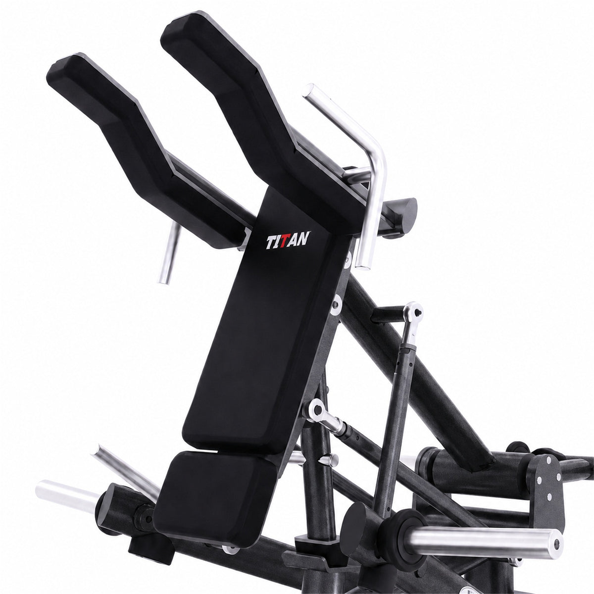 DHZ TITAN Extreme T911 Power Squat – Kniebeugenmaschine für Bein- und Gesäßtraining – power squat obsidian black polster detail