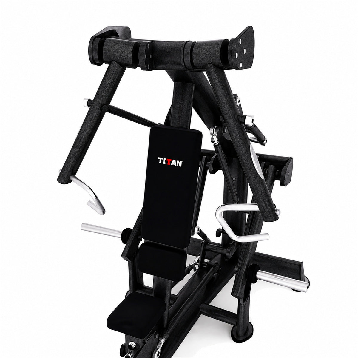 DHZ TITAN Extreme T914 Super Vertical Chest Press – Brustpresse für obere Brustmuskulatur – super vertical chest press obsidian black frontansicht