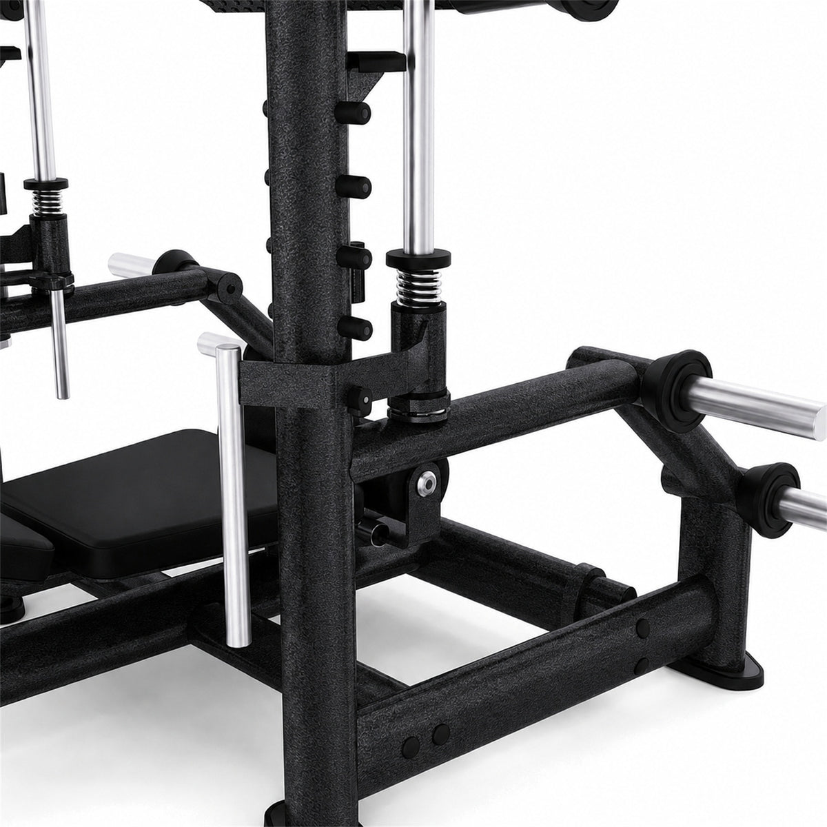 DHZ TITAN Extreme T919 Vertical Leg Press – Vertikale Beinpresse für Quadrizeps- und Beintraining – vertical leg press beinpresse obsidian black rahmen mechanik detail