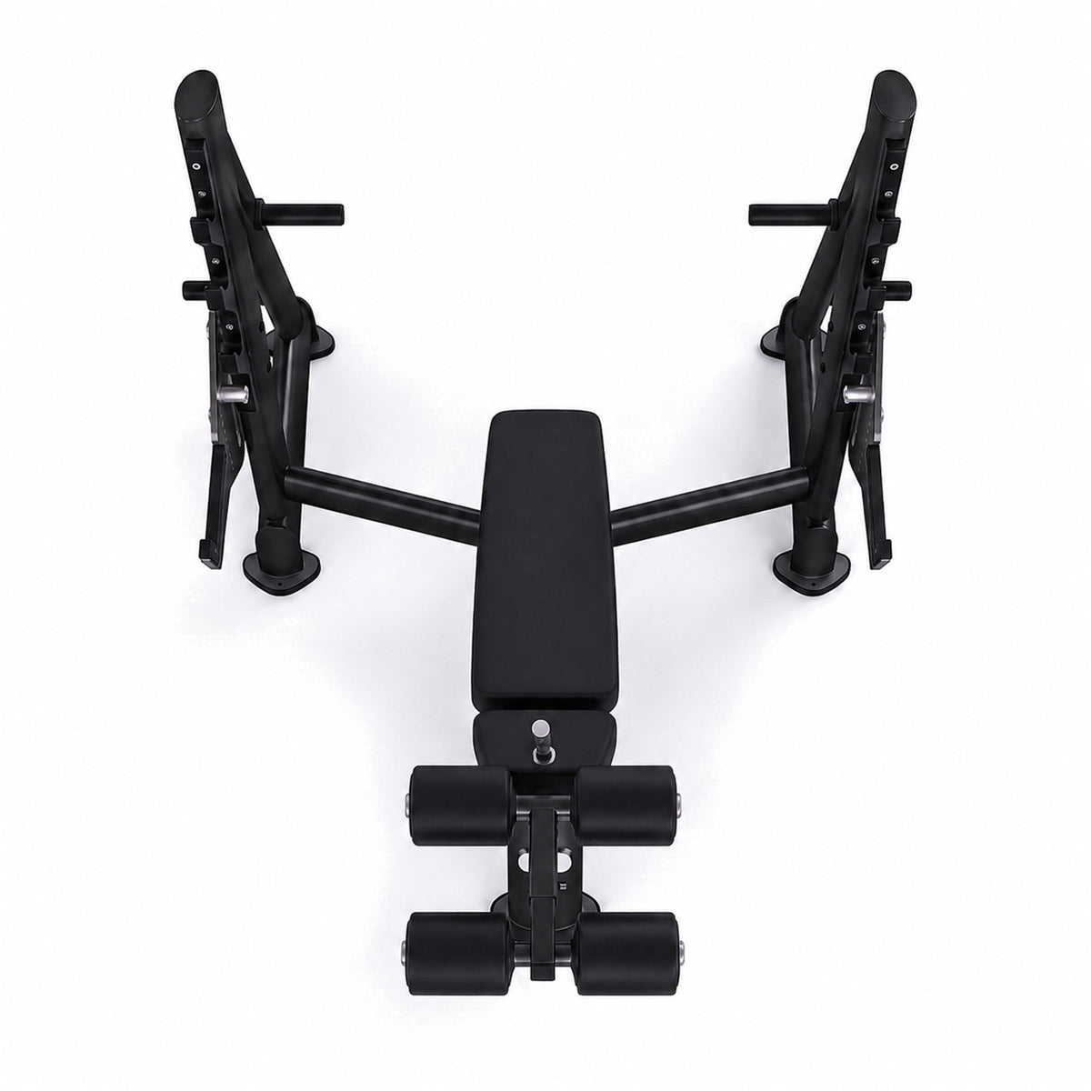 DHZ TITAN Extreme T931 Olympic Decline Bench – Professionelle Negativbank – olympic decline bench langhantelbank obsidian black frontansicht