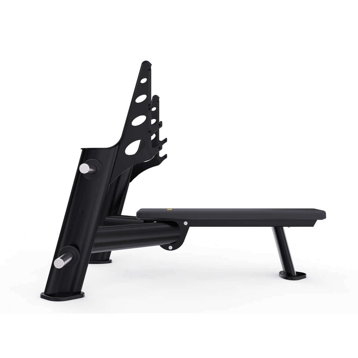 DHZ TITAN Extreme T933P Olympic Flat Bench – Olympische Flachbank – olympic flat bench langhantelbank obsidian black seitenansicht