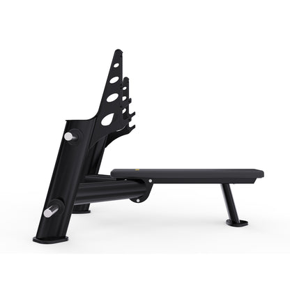 DHZ TITAN Extreme T933P Olympic Flat Bench – Olympische Flachbank – olympic flat bench langhantelbank obsidian black seitenansicht