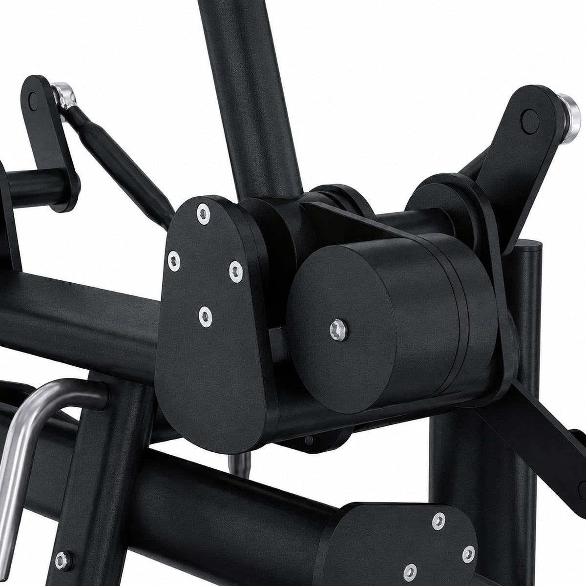 DHZ TITAN Extreme T949 Super Circular Lat Pull – super circular lat pull obsidian black drehpunkt mechanik detail