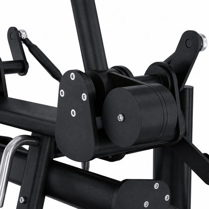 DHZ TITAN Extreme T949 Super Circular Lat Pull – super circular lat pull obsidian black drehpunkt mechanik detail