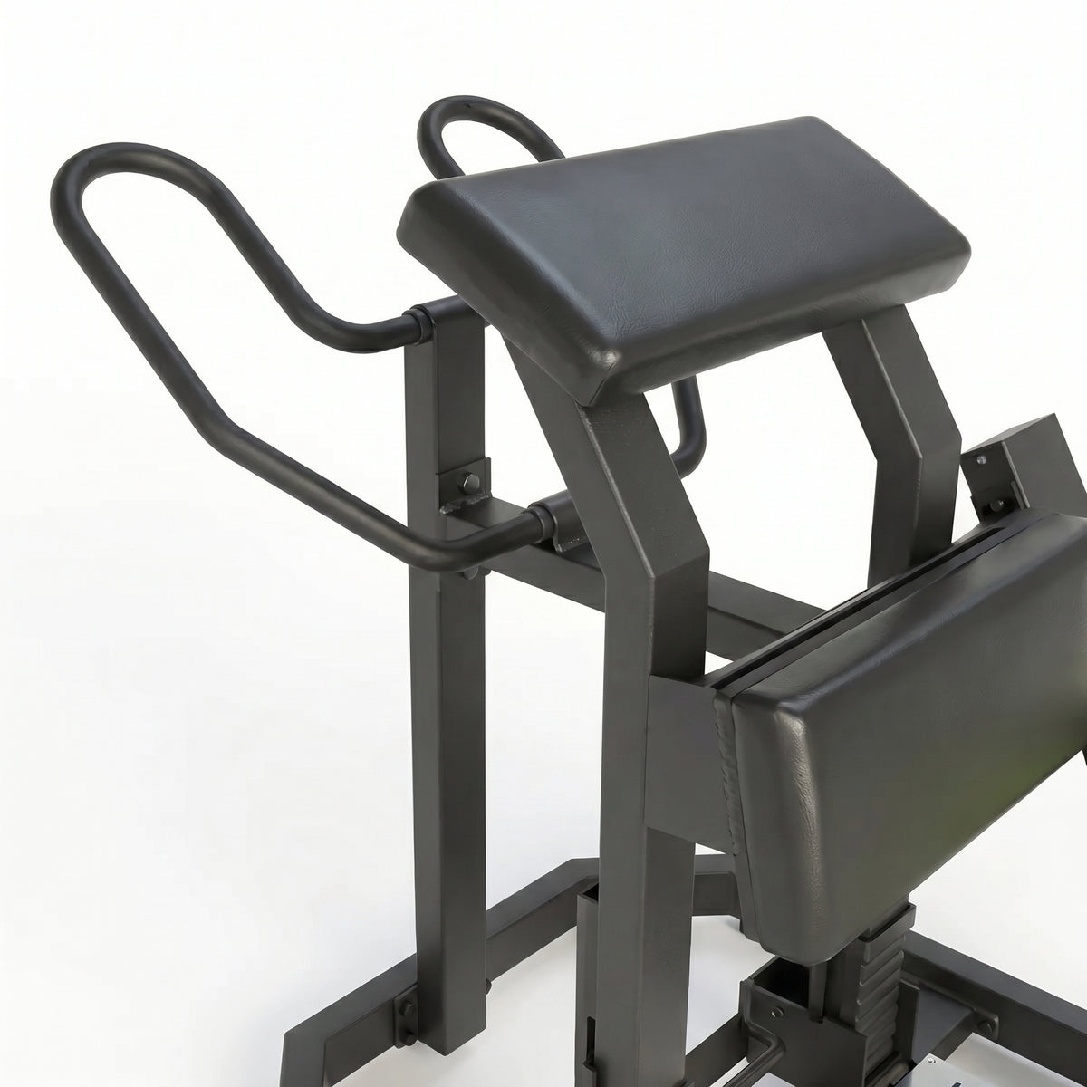 DHZ Y900 Y955 Beinbeuger (Leg Curl) – Detail von Polsterung und Haltegriffen