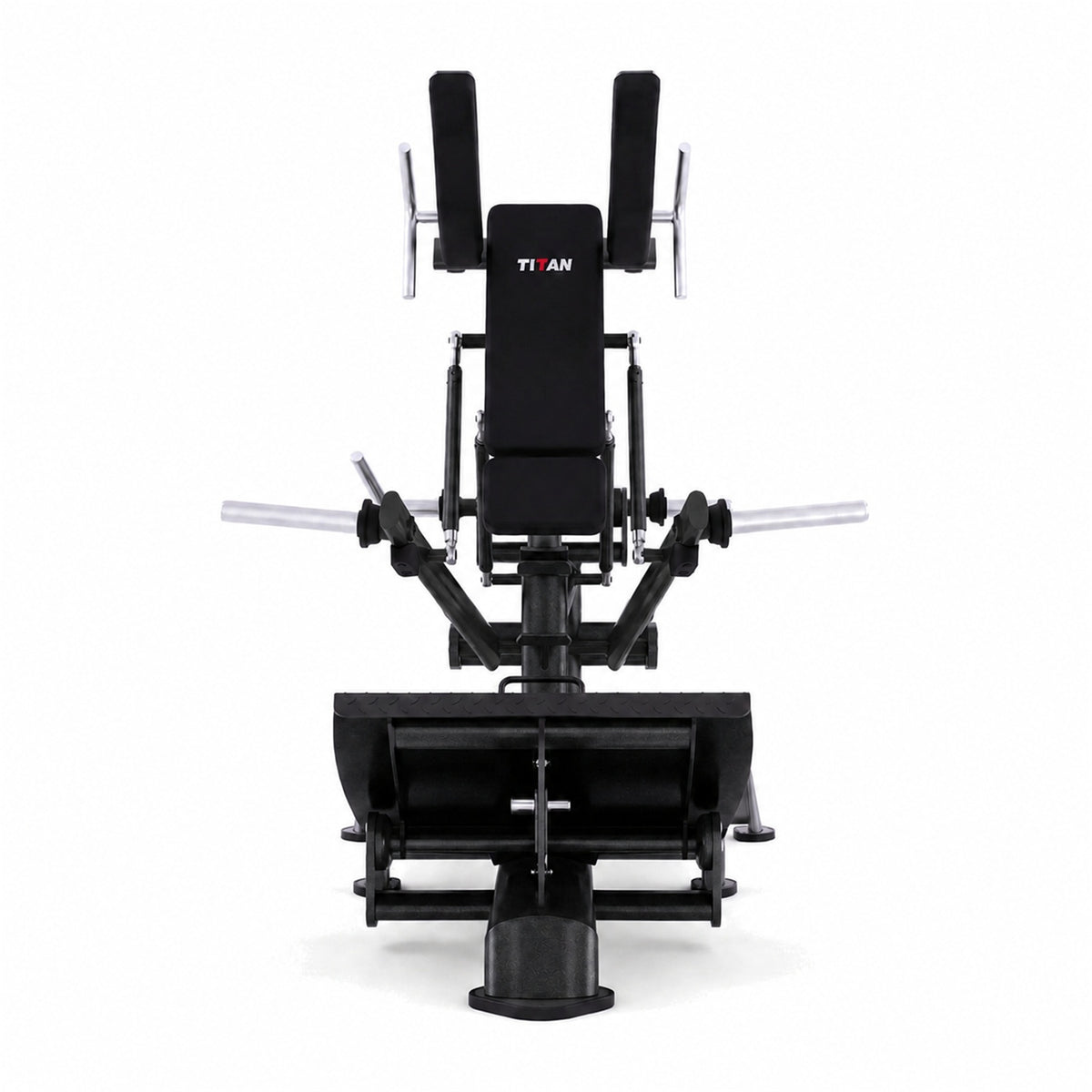 DHZ TITAN Extreme T911 Power Squat – Kniebeugenmaschine für Bein- und Gesäßtraining – power squat obsidian black frontansicht