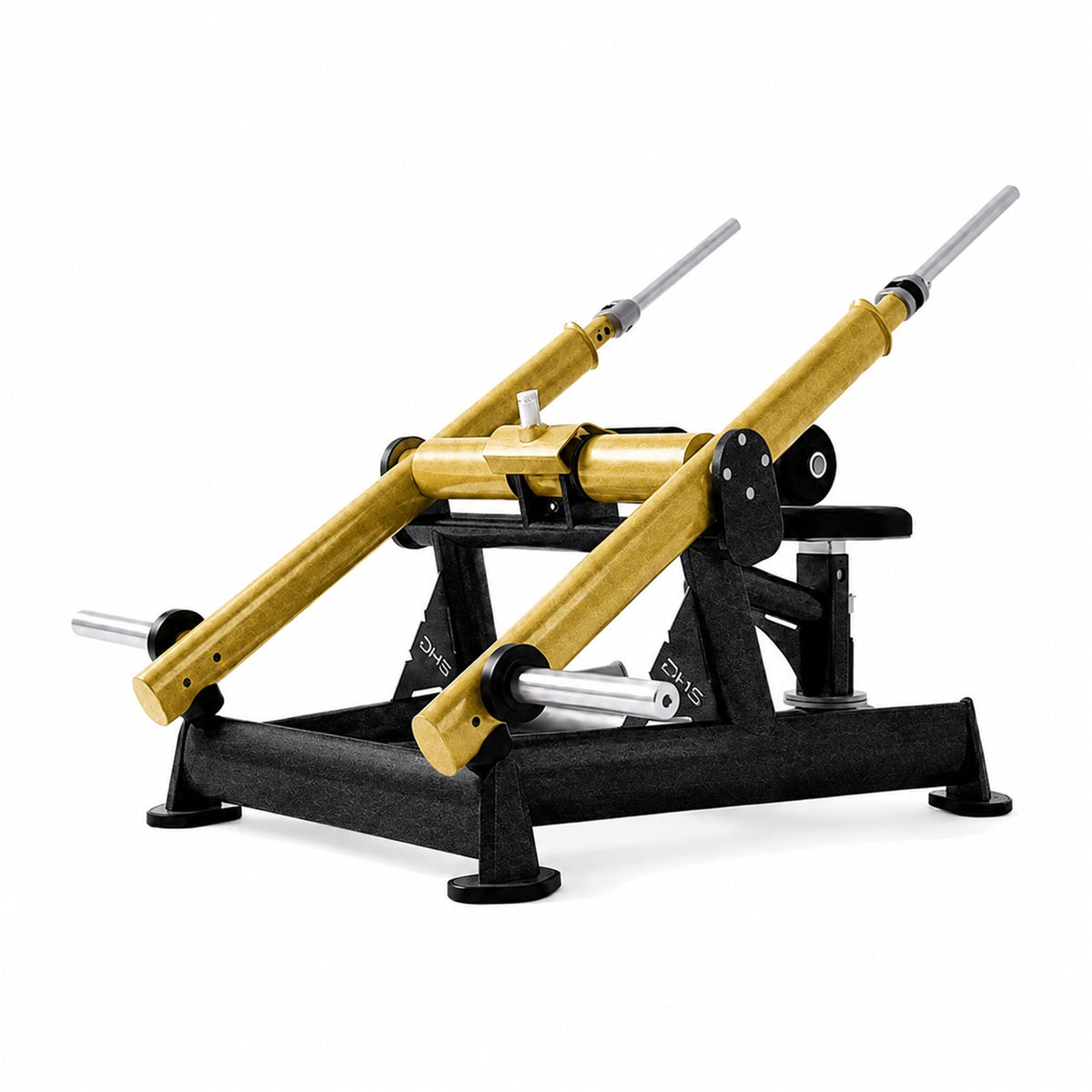 DHZ TITAN Extreme T913 Dips Press Dual System – Dip-Maschine für Trizeps- und Brusttraining – dips press schwarz gold rueckansicht