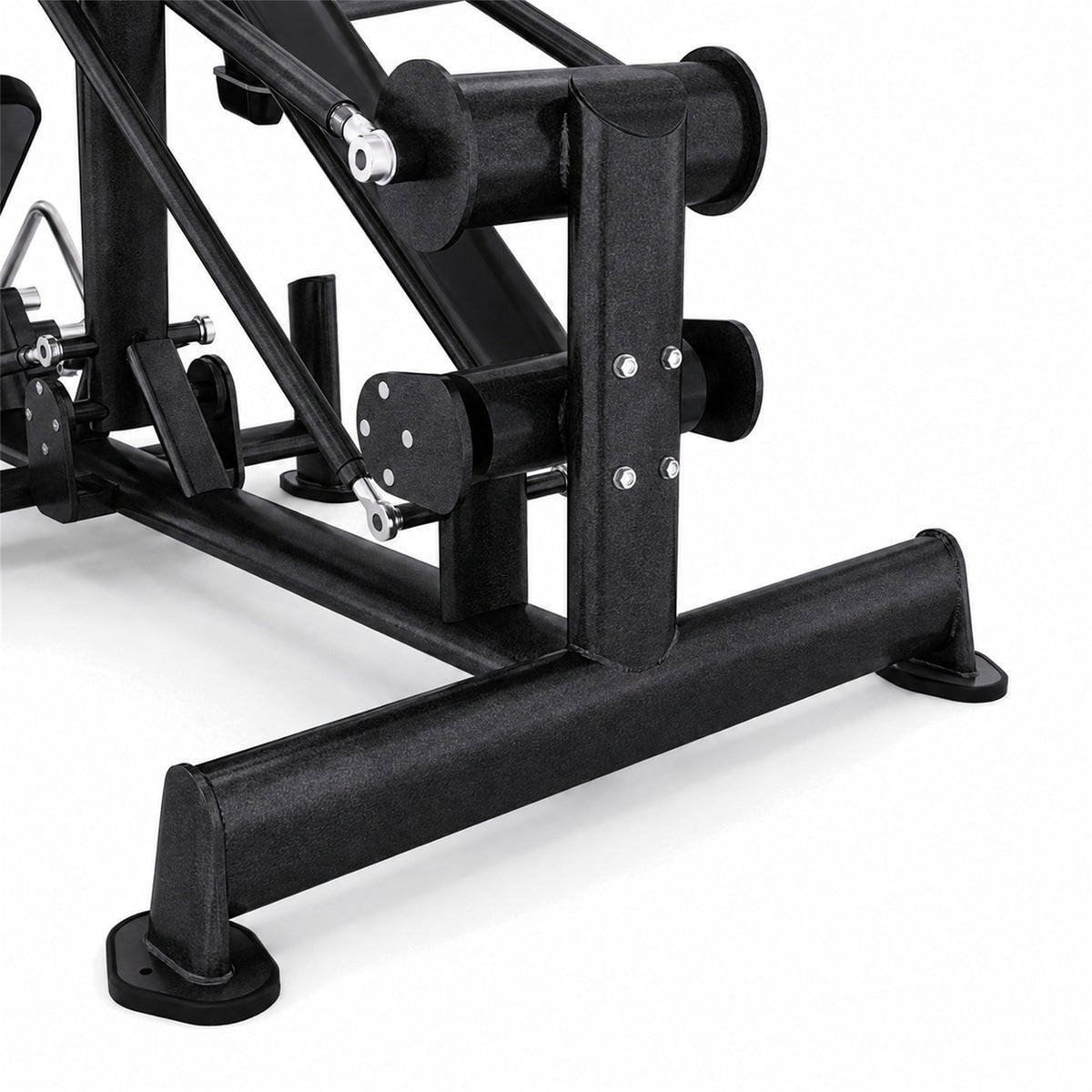 DHZ TITAN Extreme T915 Leg Press Bridge – Beinpresse für Quadrizeps- und Beintraining – leg press bridge beinpresse obsidian black rahmenmechanik detail