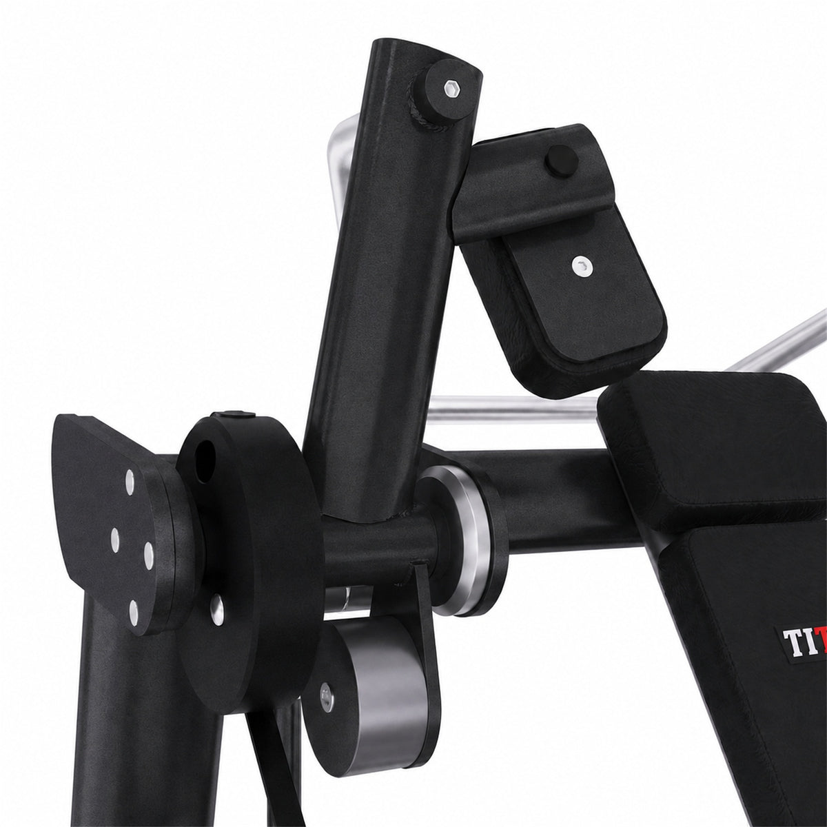DHZ TITAN Extreme T920 Pull Over – Pullover-Maschine für Latissimus- und Oberkörpertraining – pull over latissimusmaschine obsidian black armhebel detail