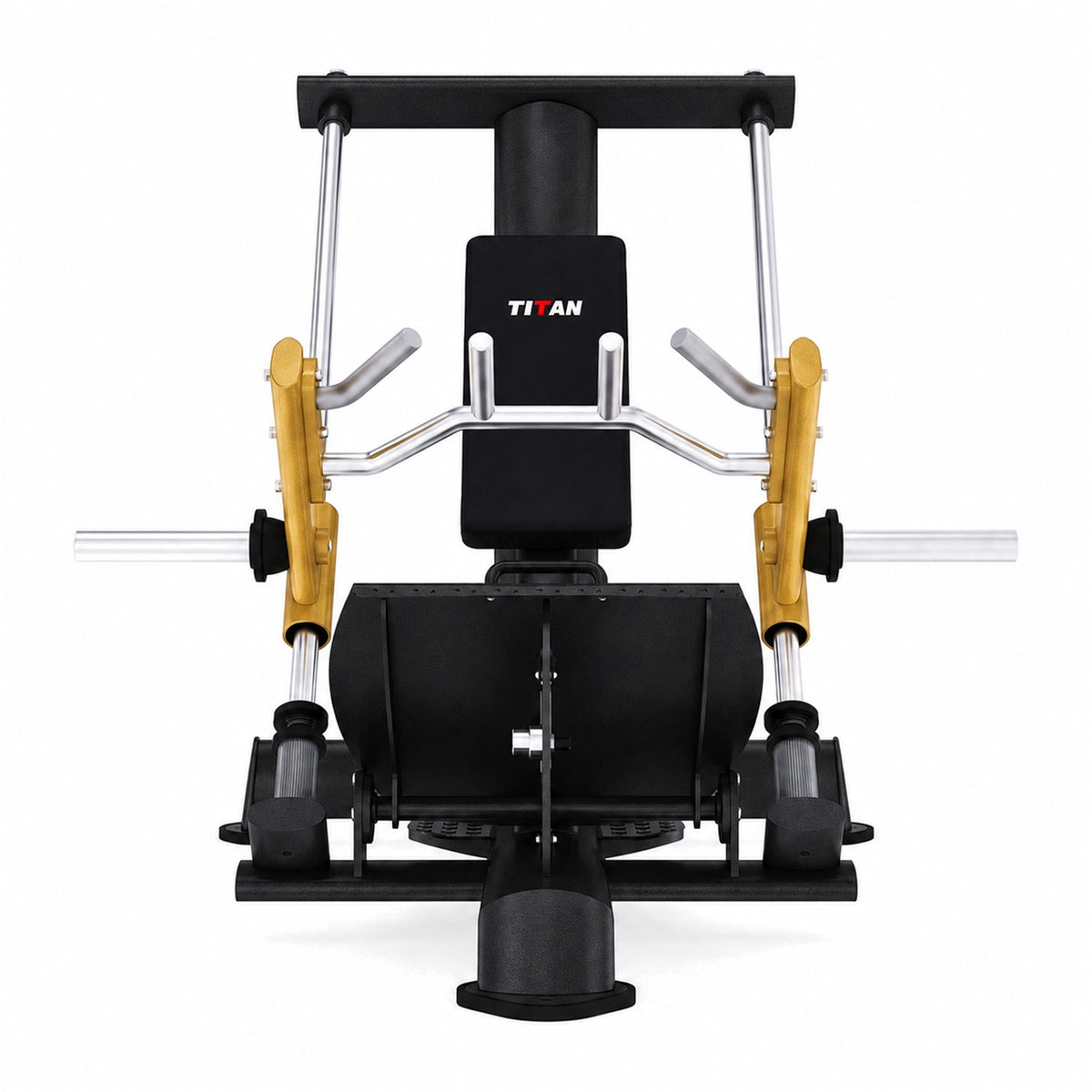 DHZ TITAN Extreme T923 Incline Linear Row – Linearer Rückentrainer – incline linear row schwarz gold produktansicht 02