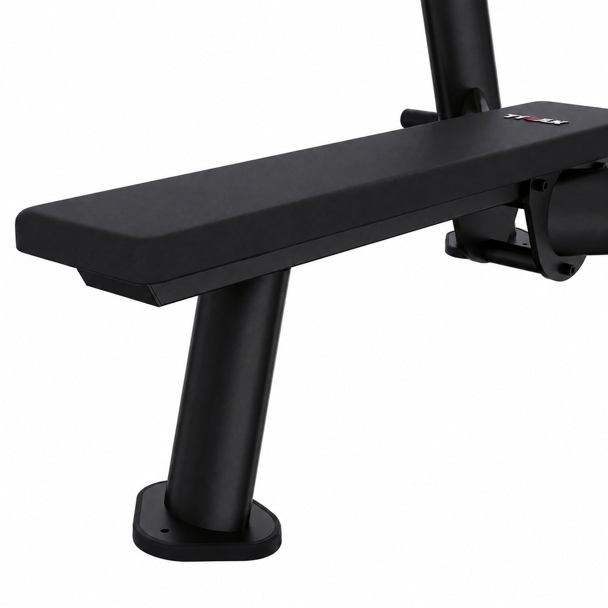 DHZ TITAN Extreme T933P Olympic Flat Bench – Olympische Flachbank – olympic flat bench langhantelbank obsidian black polster rahmen detail