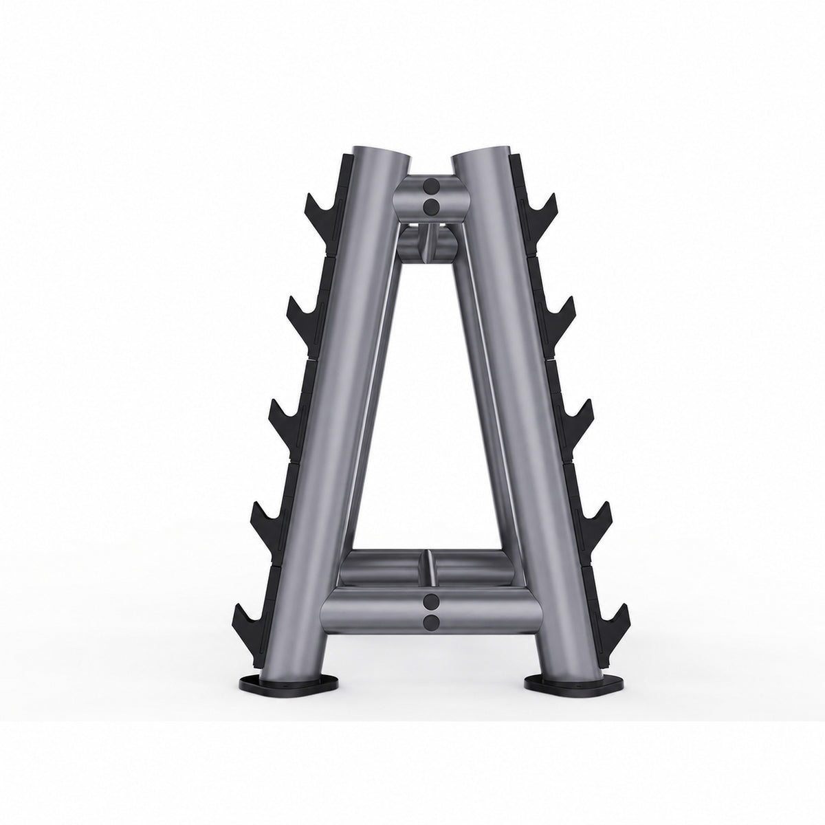 DHZ TITAN Extreme T942 Barbell Rack – Professioneller Langhantelständer – barbell rack langhantelstaender titan grau seitenansicht