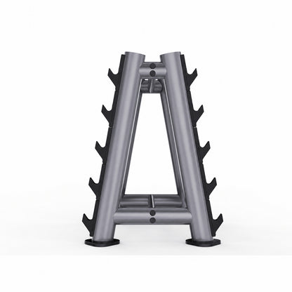 DHZ TITAN Extreme T942 Barbell Rack – Professioneller Langhantelständer – barbell rack langhantelstaender titan grau seitenansicht