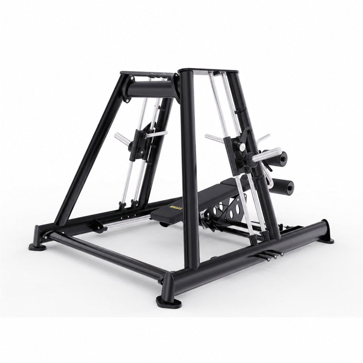 DHZ TITAN Extreme T946 Power Dual Smith Chest Press – Plate-Loaded – power dual smith chest press obsidian black dreiviertelansicht