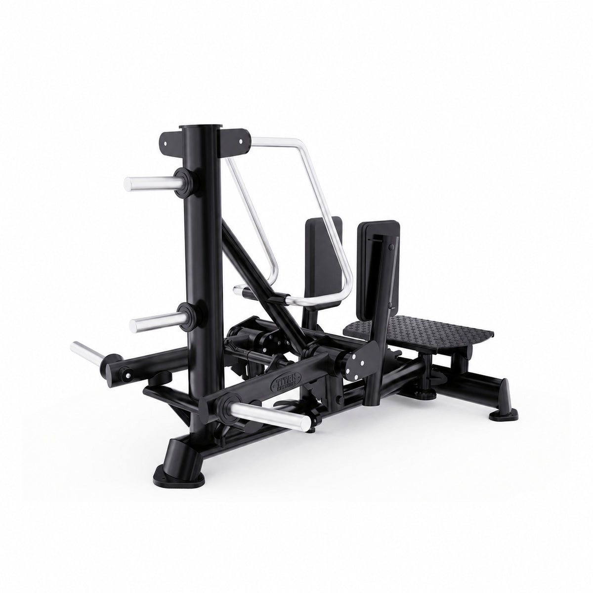 DHZ TITAN Extreme T947 Standing Abductor – Professionelle Plate-Loaded – standing abductor obsidian black hauptansicht