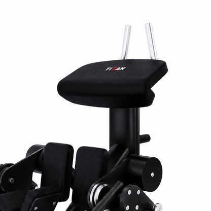 DHZ TITAN Extreme T953 Standing Alternate Leg Curl – standing alternate leg curl obsidian black oberpolster detail