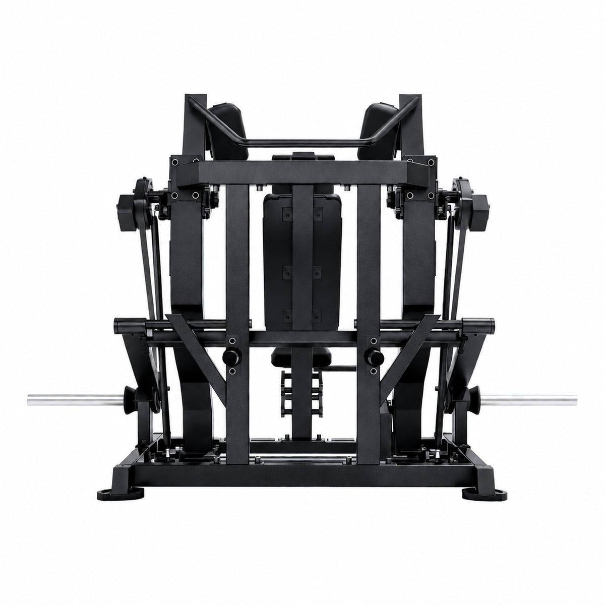 DHZ TITAN Mechanix Y983ZA Pull Over - Plate Loaded Gerät für Rücken- und Brusttraining – pull over obsidian black rueckansicht zentral