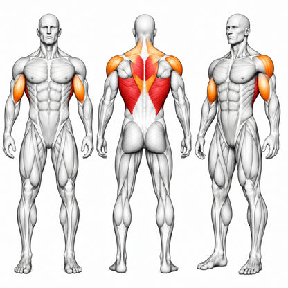 DHZ Y900 Y930 Rudermaschine (Row) – Muskelgruppenübersicht: Latissimus, mittlerer Rücken und Bizeps