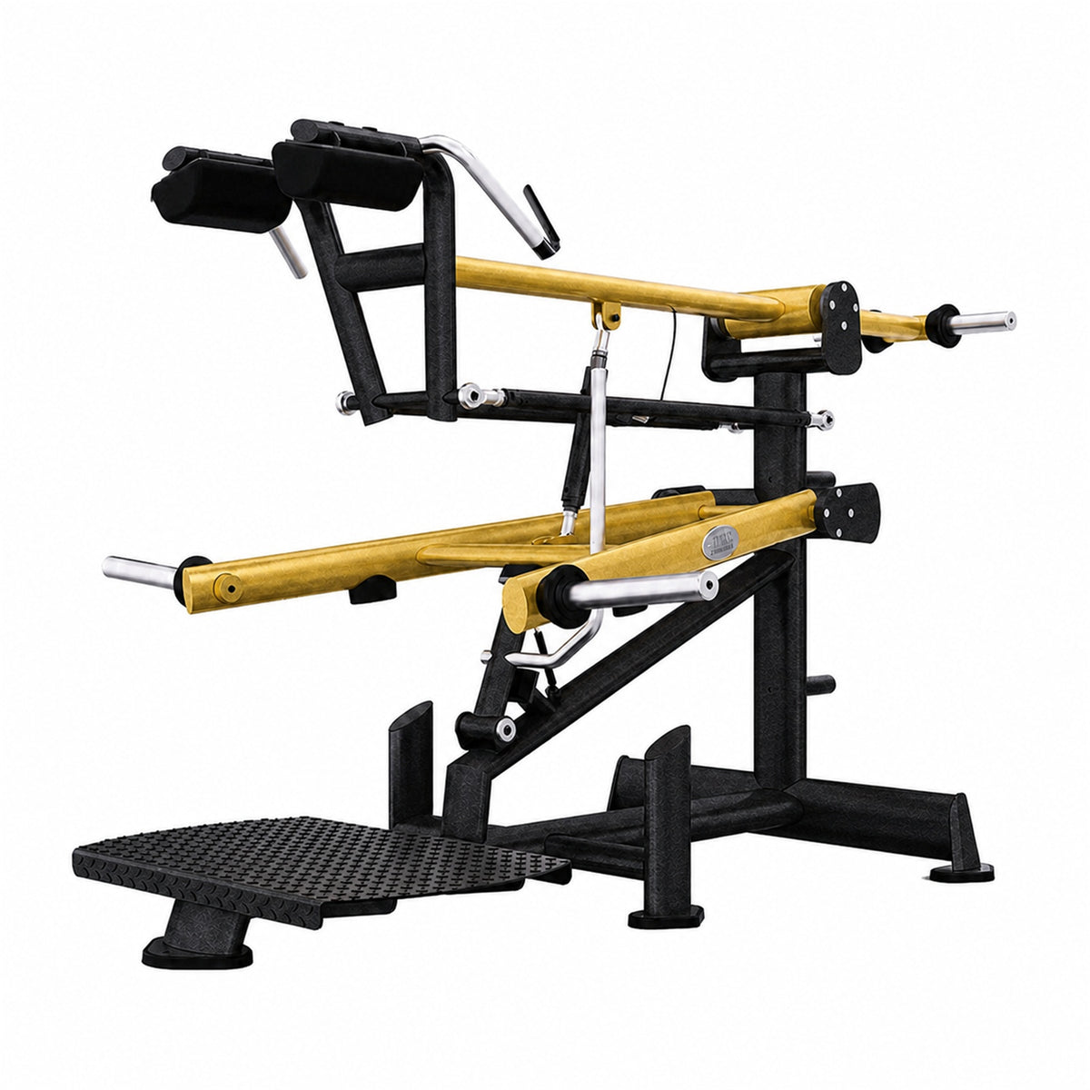 DHZ TITAN Extreme T912 Super Squat – Kniebeugenmaschine für Gesäß- und Beintraining – super squat schwarz gold hauptansicht
