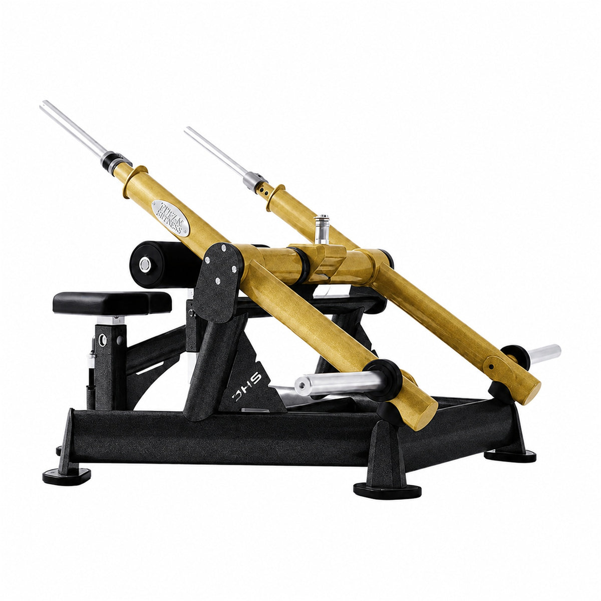 DHZ TITAN Extreme T913 Dips Press Dual System – Dip-Maschine für Trizeps- und Brusttraining – dips press schwarz gold seitenansicht