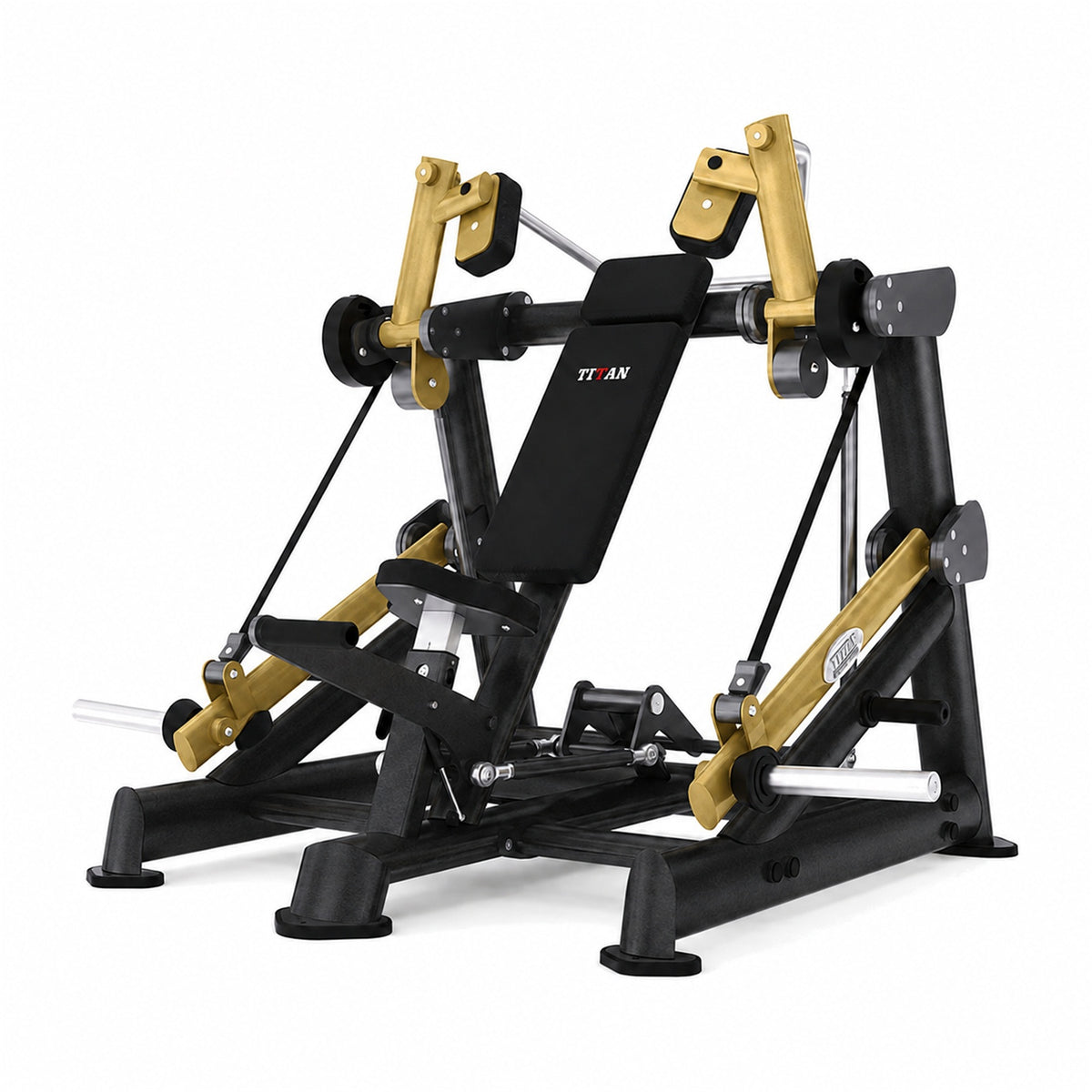 DHZ TITAN Extreme T920 Pull Over – Pullover-Maschine für Latissimus- und Oberkörpertraining – pull over latissimusmaschine schwarz gold hauptansicht