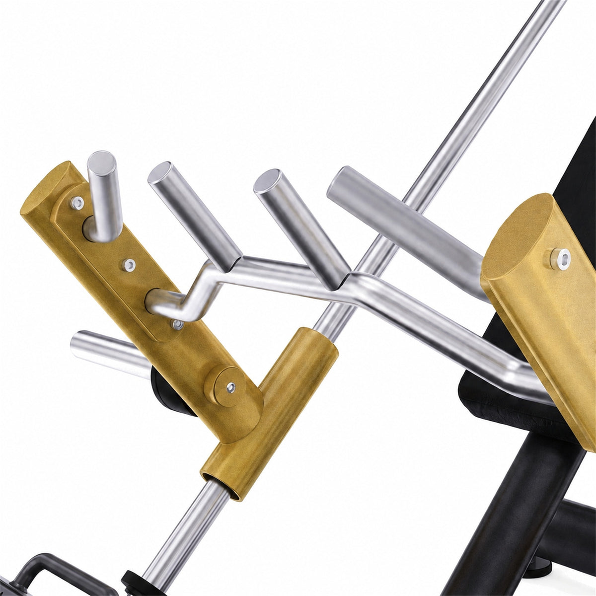 DHZ TITAN Extreme T923 Incline Linear Row – Linearer Rückentrainer – incline linear row schwarz gold produktansicht 07