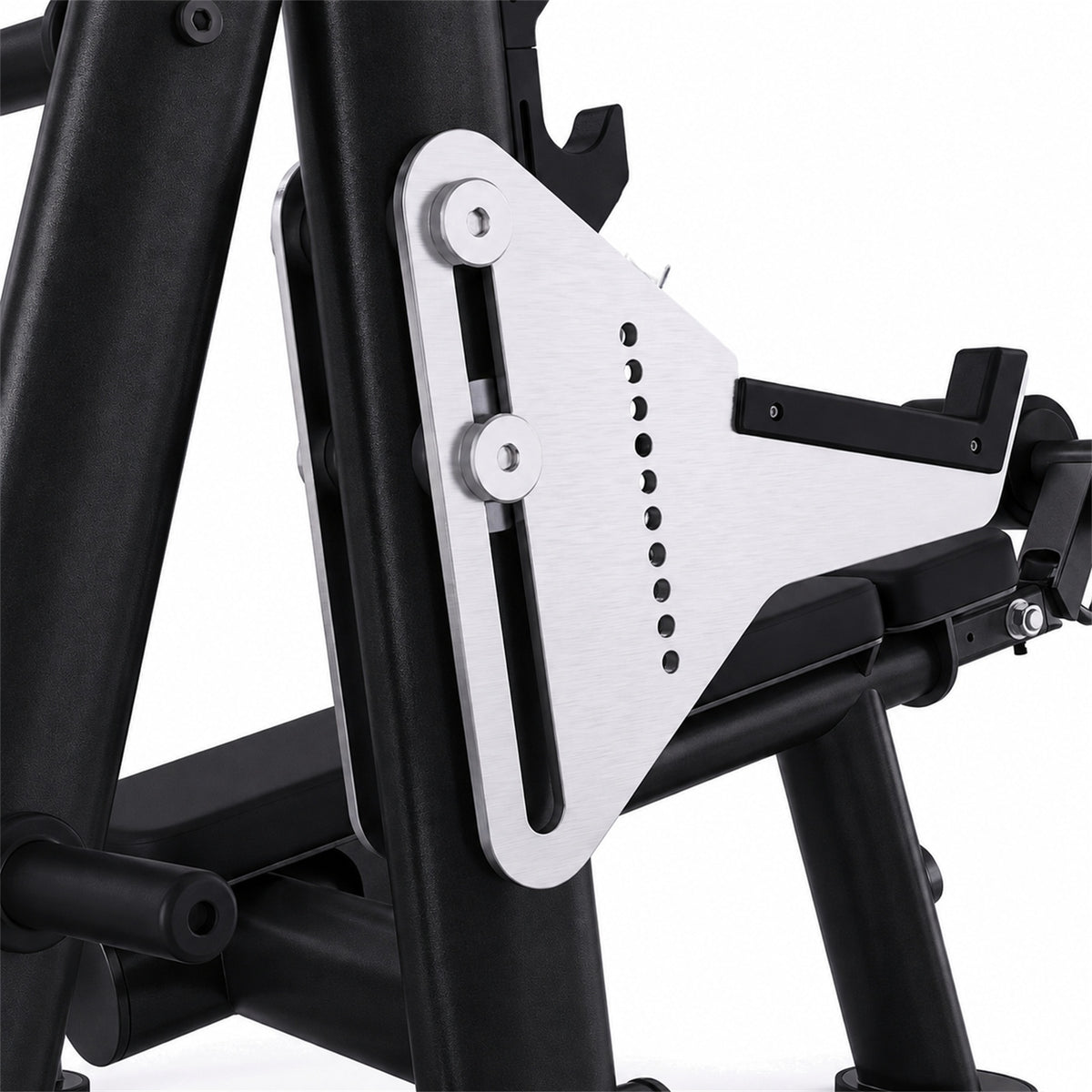 DHZ TITAN Extreme T931 Olympic Decline Bench – Professionelle Negativbank – olympic decline bench langhantelbank obsidian black sicherheitsmechanik detail