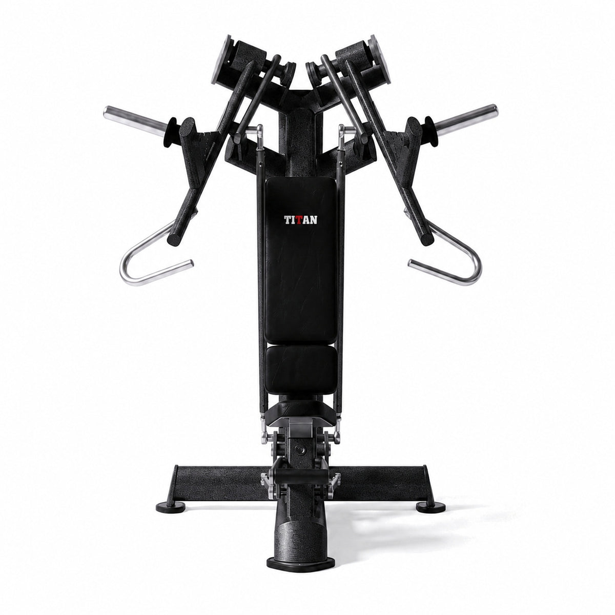 DHZ TITAN Extreme T903 Super Incline Wide Chest Press – Schrägbank – super incline wide chest press obsidian black frontansicht