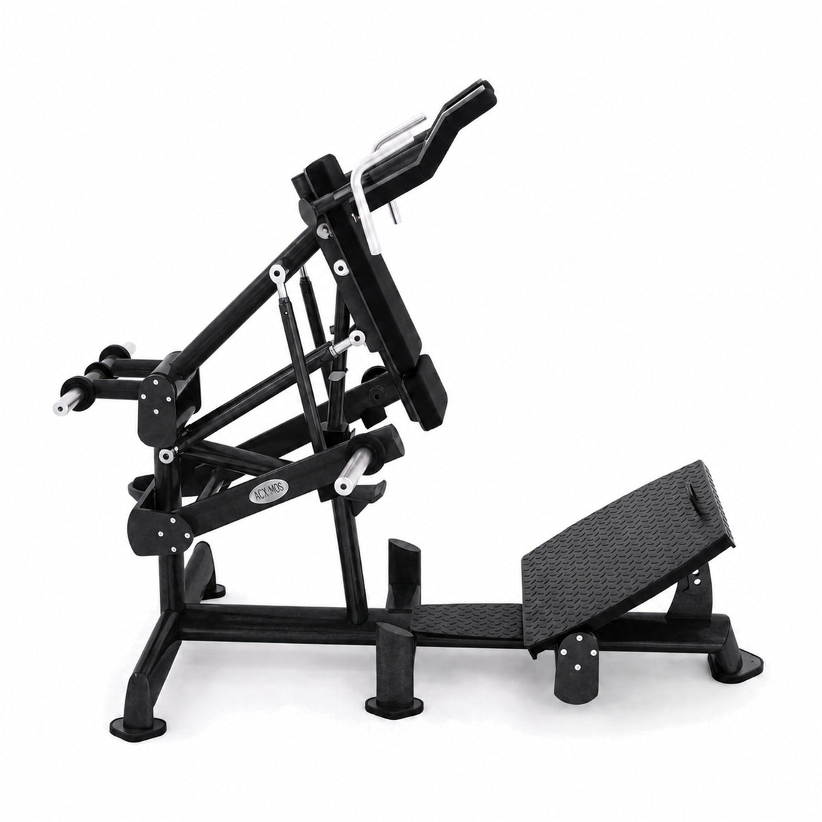 DHZ TITAN Extreme T911 Power Squat – Kniebeugenmaschine für Bein- und Gesäßtraining – power squat obsidian black seitenansicht