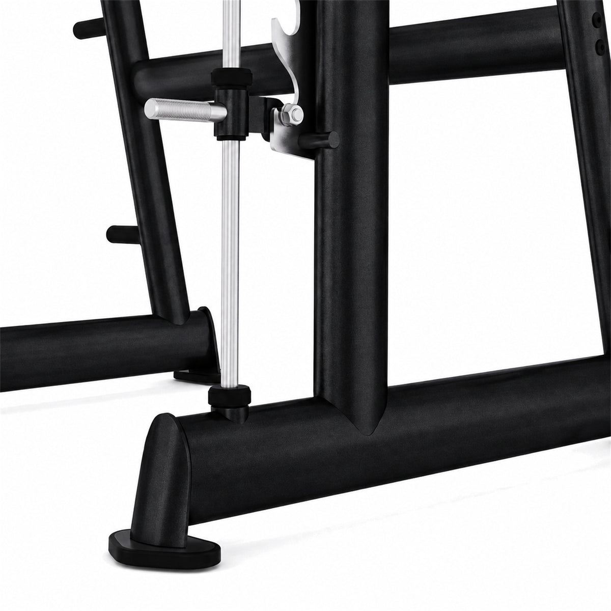 DHZ TITAN Extreme T938 Smith Squat Rack – Professionelle Smith Machine – smith squat rack fuehrung detail obsidian black
