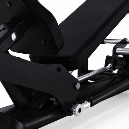 DHZ TITAN Extreme T910 Super Incline Chest Press – Schrägbank Brustpresse für obere Brust – super incline chest press schwarz gold polster detail