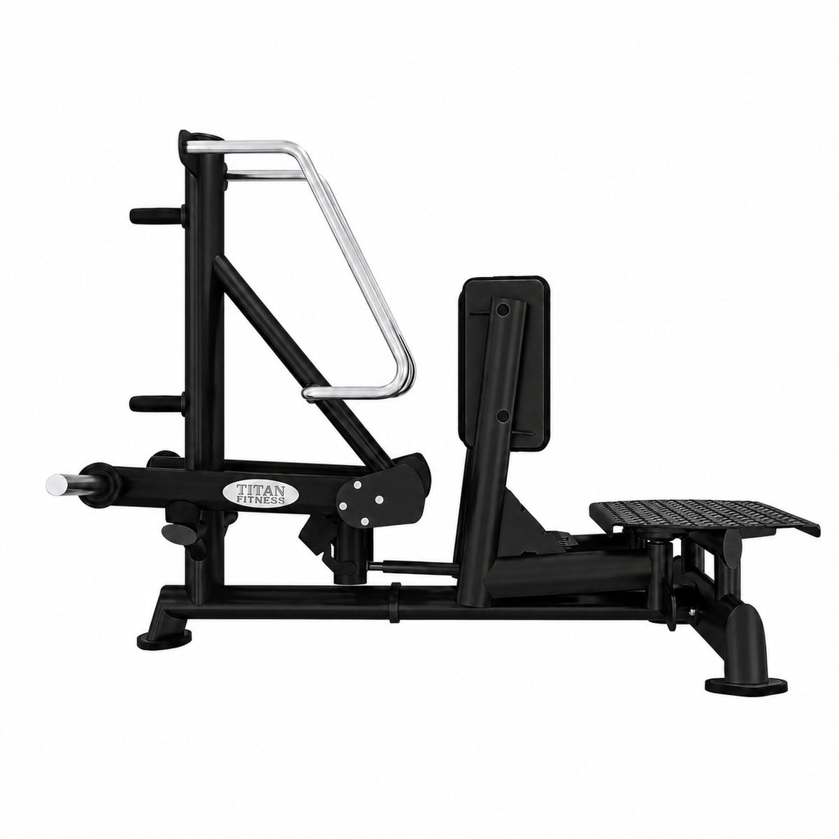DHZ TITAN Extreme T947 Standing Abductor – Professionelle Plate-Loaded – standing abductor obsidian black seitenansicht