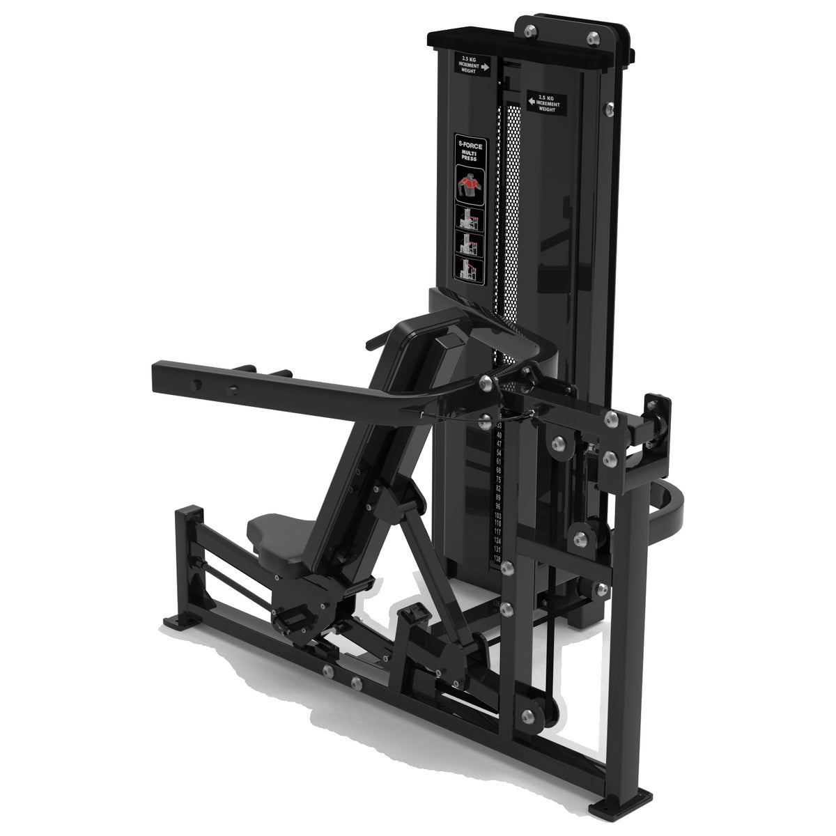 DHZ S-FORCE SM5084 Dual Chest & Shoulder Press – chest press a shoulder press v jednom pro fitness centra