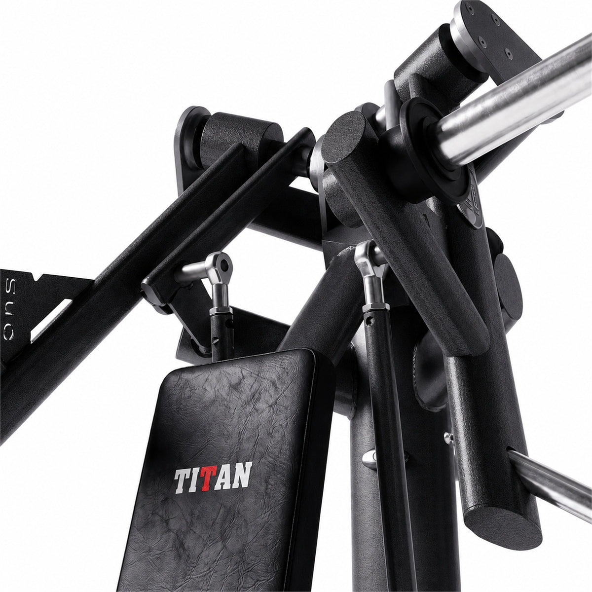 DHZ TITAN Extreme T903 Super Incline Wide Chest Press – Schrägbank – super incline wide chest press obsidian black gelenk detail
