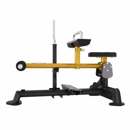 DHZ TITAN Extreme T937 Seated Calf – Professionelle Wadenmaschine – seated calf wadenmaschine schwarz gold seitenansicht