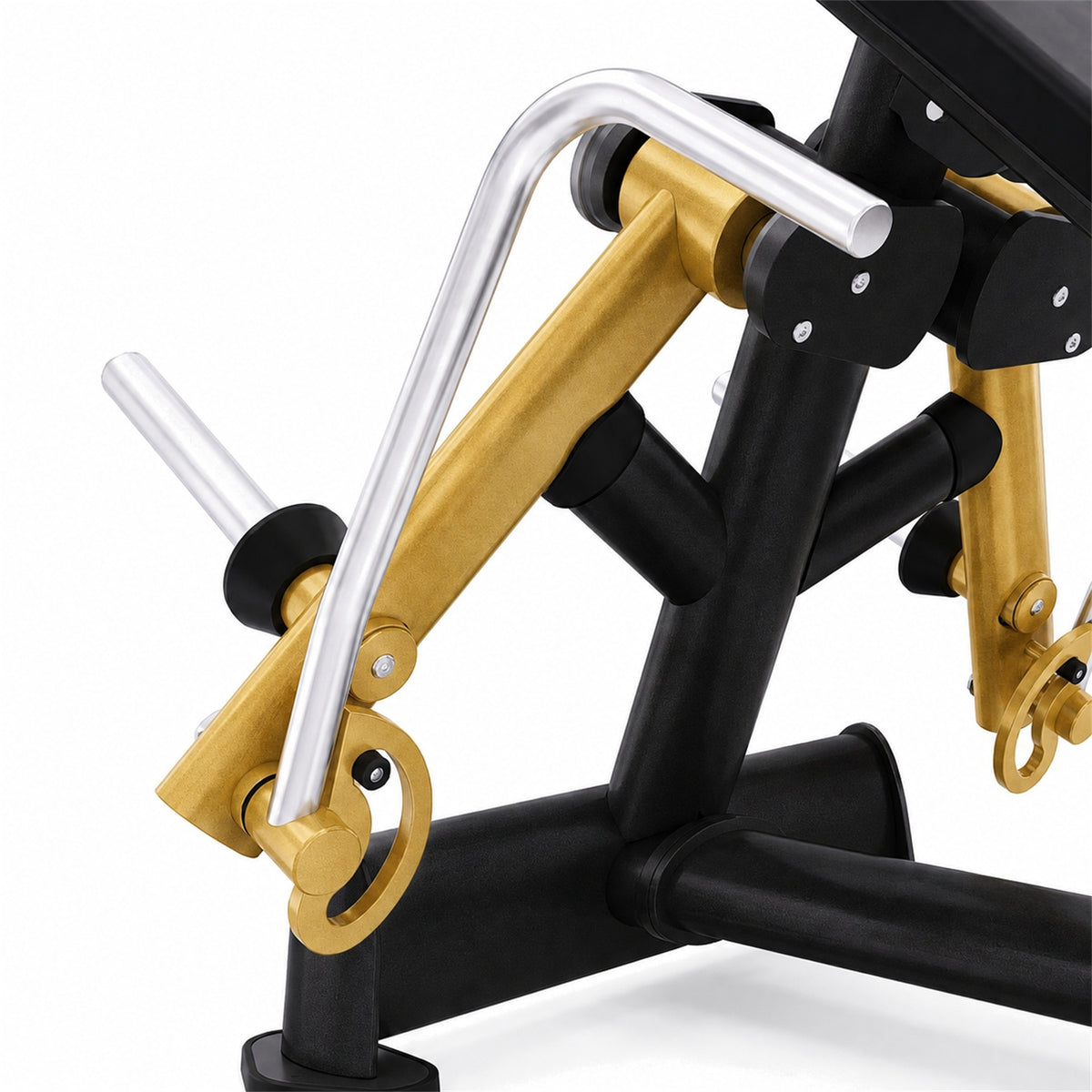 DHZ TITAN Extreme T921 Incline Fly – Schrägbank Butterfly für obere Brust – incline fly schwarz gold hebel detail
