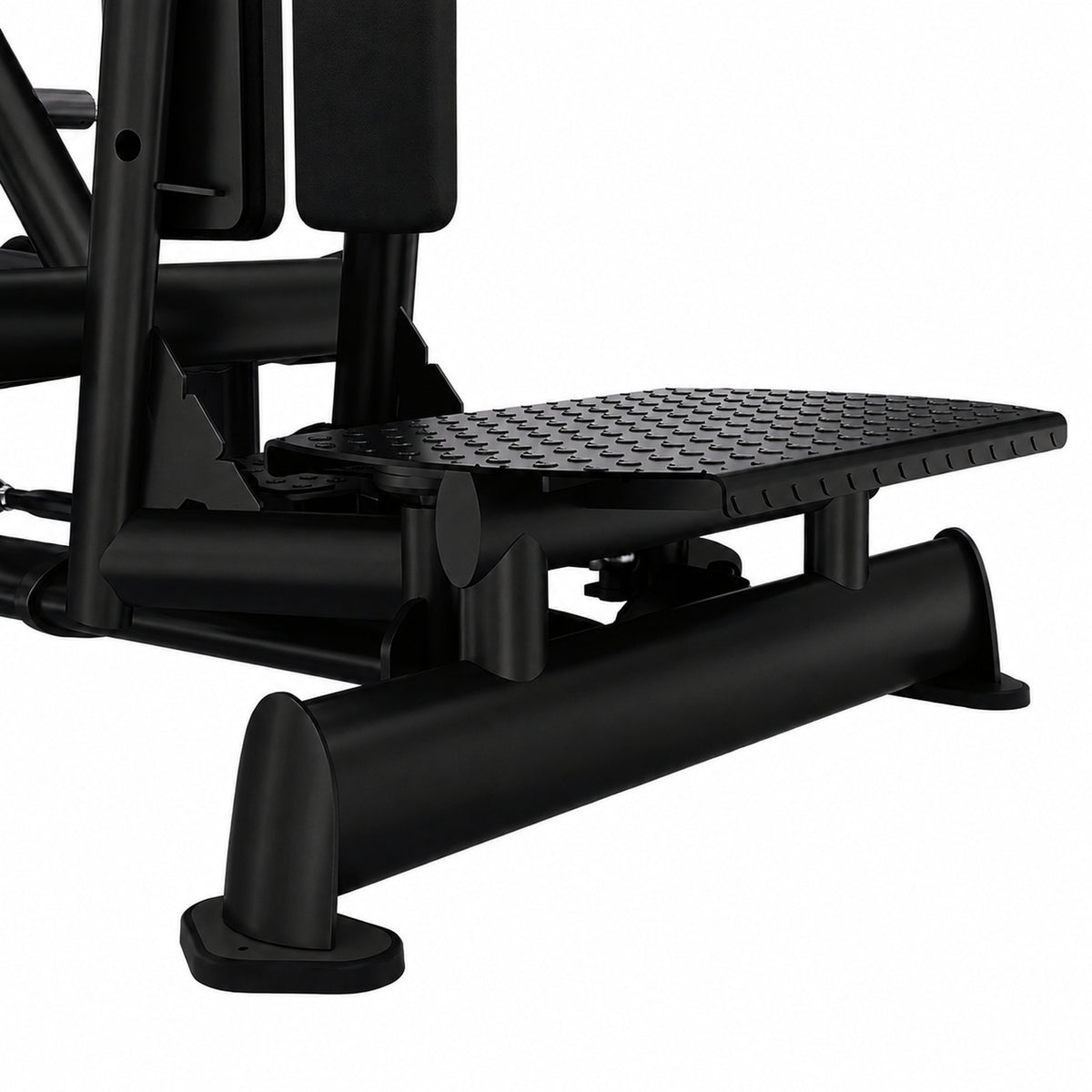 DHZ TITAN Extreme T947 Standing Abductor – Professionelle Plate-Loaded – standing abductor obsidian black plattform detail