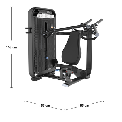 DHZ E7006 Shoulder Press Abmessungen 155 × 155 × 153 cm