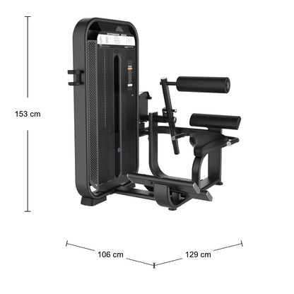 DHZ E7031 Back Extension Abmessungen 129 × 106 × 153 cm